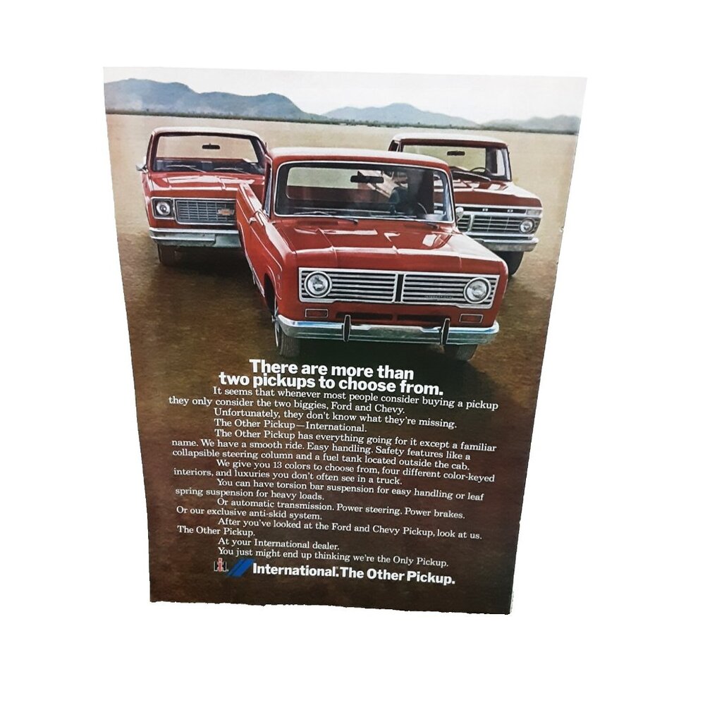 1973 International The Other Pickup Truck Original Print Ad